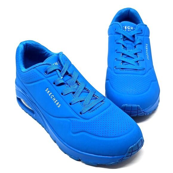 Skechers Uno-Night Shades Blue Sneaker Shoes 73667 Women's Size 9 - Picture 9 of 12